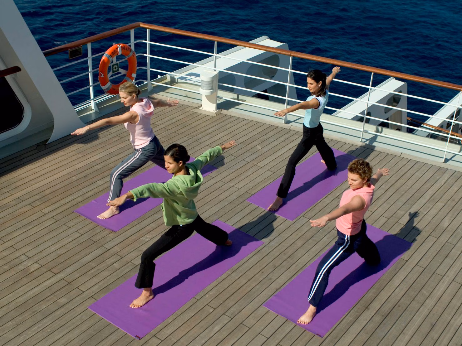 Fitness classes on Queen Elizabeth