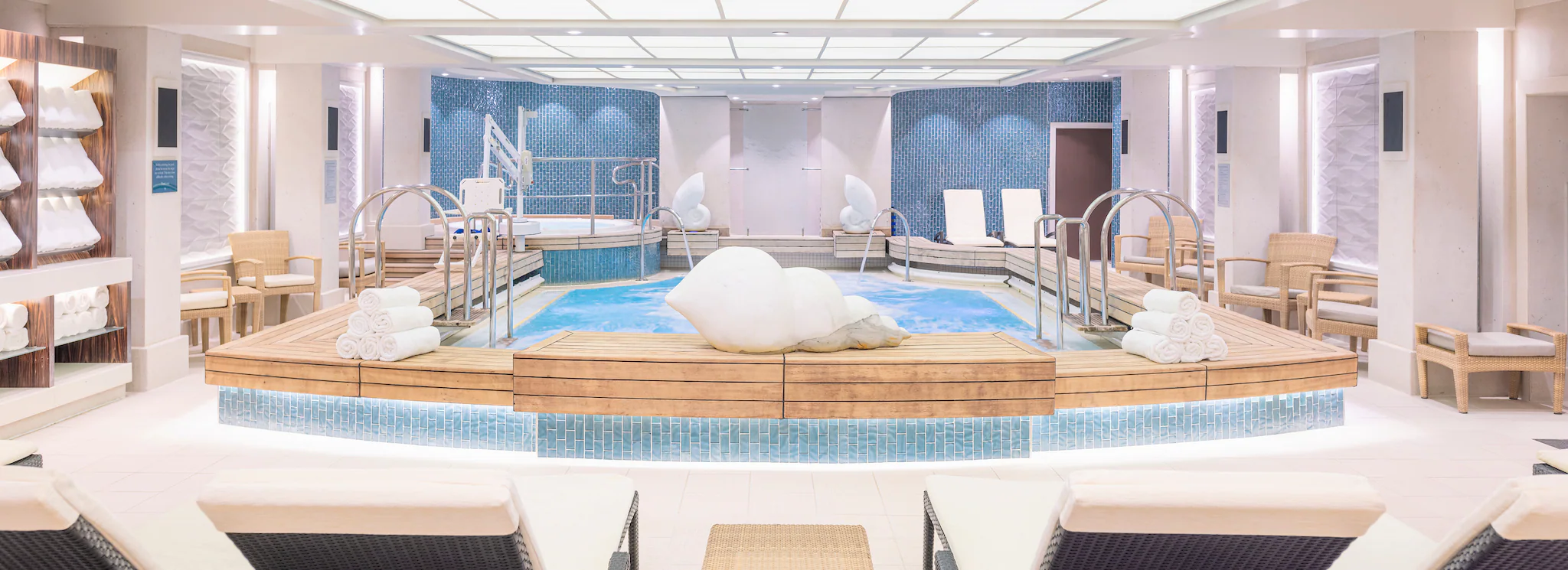 Wellness areas on Queen Mary 2